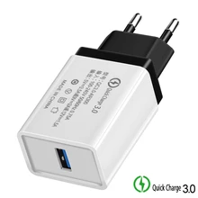 Быстрая зарядка 3,0 USB EU/USA зарядное устройство для путешествий 5V 3.5A Быстрая Зарядка адаптер для iphone samsung huawei планшеты зарядное устройство для телефона