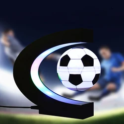 Plug in futebol levitação magnética esporte lâmpada led futebol float luz crianças quarto decoração levitação mesa presente de natal