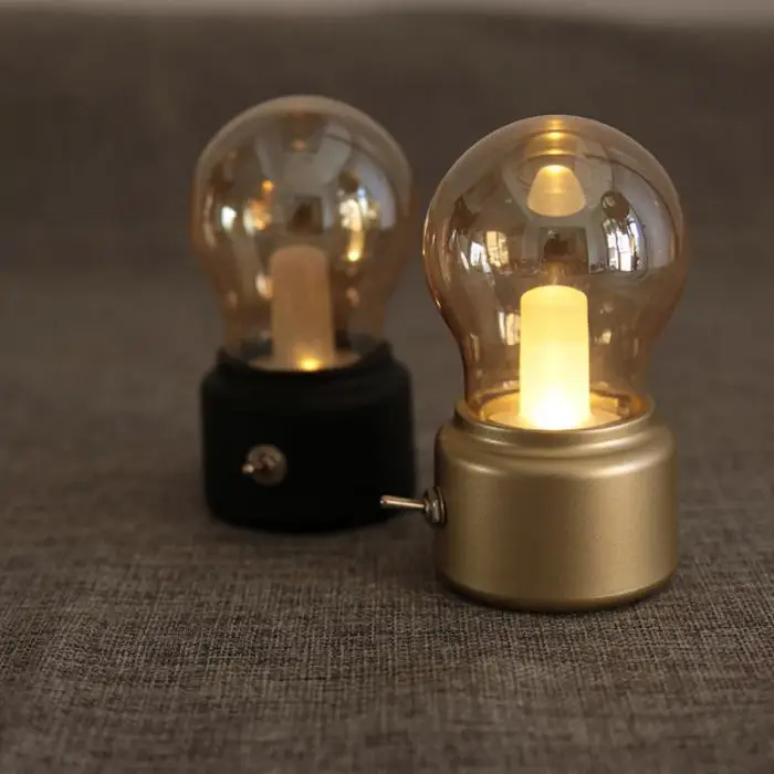 USB Перезаряжаемый винтажный прикроватный столик для спальни, модная домашняя декоративная лампа-M25LED ночной Светильник
