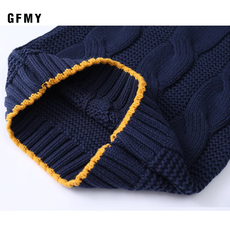 GFMY/осенне-зимний модный однотонный свитер с круглым воротником для мальчиков; хлопковый пуловер; свитер; модная верхняя одежда для детей; одежда От 2 до 12 лет