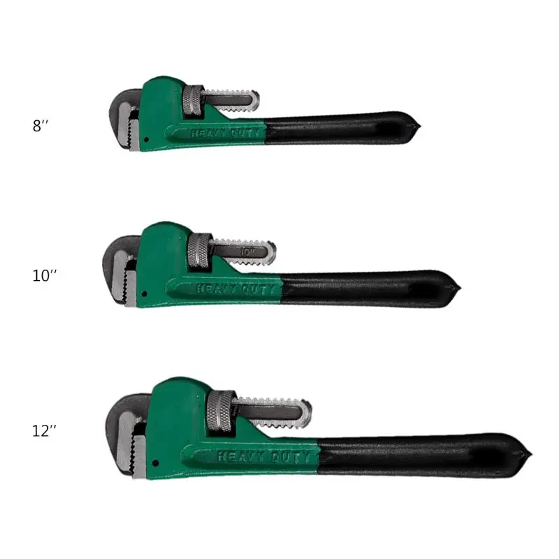 

Adjustable Heavy Duty Pipe Wrench Clamp Plumbing Hand Tool 8Inch 10Inch 12Inch A5YD