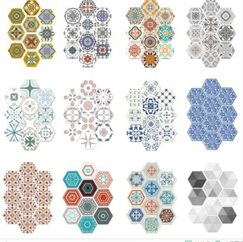 

10pcs 3D Hexagon Acrylic Wall Stickers DIY Art Wall Decor Stickers Home Decor Living Room Mirrored Decorative Sticker