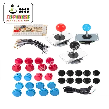 

DIY Arcade Game Machine Replacement 1 pc USB Encoder PC 3 pcs Joystick 30 pcs Push Buttons Kits