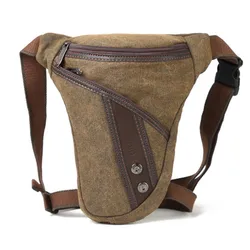 Men Thigh Fanny Pack Drop Bag Motorcycle Riding Shoulder Multi-functional Pouch Crossbody Nylon Male Hip Bum Belt Leg Waist Bags