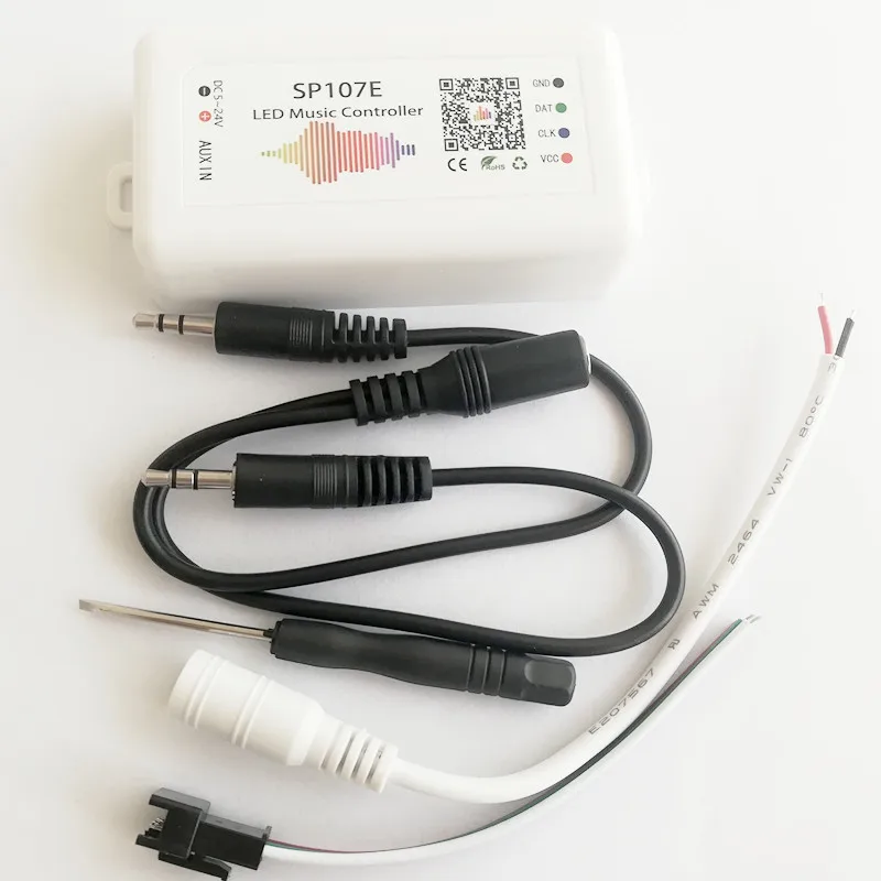 20 шт. SP107E Bluetooth светодиодный музыкальный контроллер полноцветный пиксель IC SPI контроллеры от смартфона приложение для WS2812B SK6812 Светодиодная лента