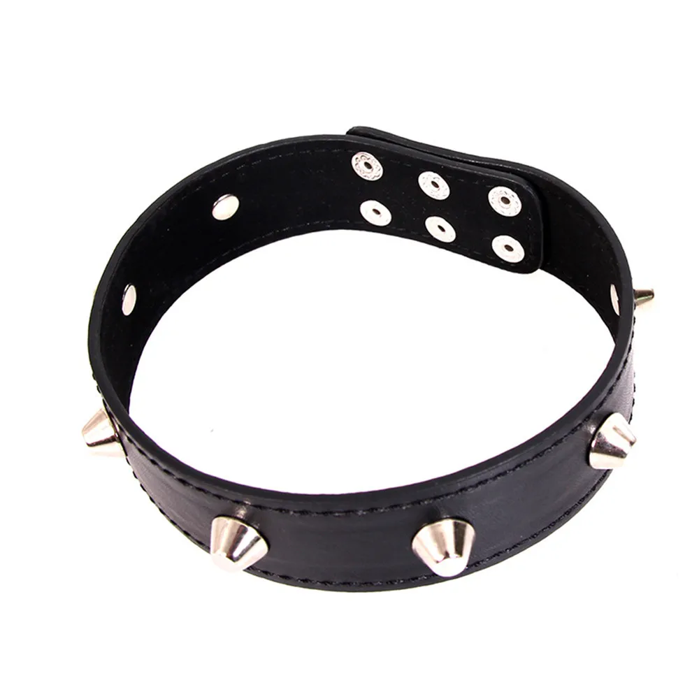 BDSM Bondage Sex Necklace SM Toys Punk Style Neck Ring Spike Rivet Buckle Collar Erotic For Couples | Красота и здоровье