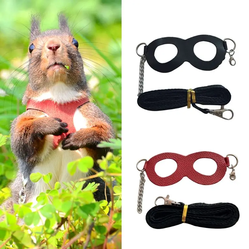 Hamster Mouse Rat Squirrel Anti-knot Anti-biting Strap Split Traction Rope Small Pet Training Leash C6UE