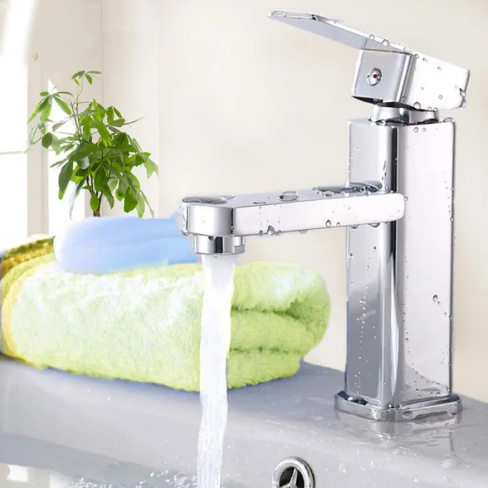 Badarmatur Wasserhahn Waschtisch Mischbatterie Einhebelmischer Waschbecken Bad Toilette AC889