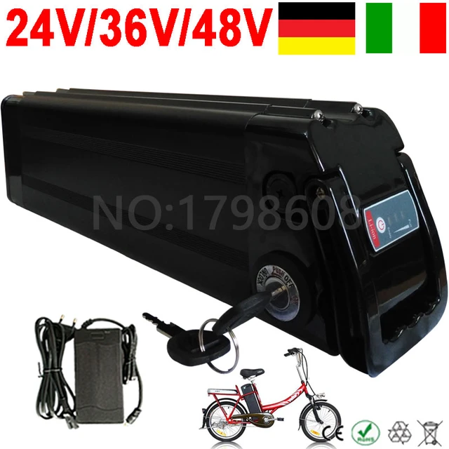 Batterie de vélo électrique 24V 36V 48V 52V 8AH 10AH 12AH 13AH