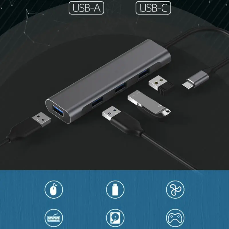 4 в 1 USB C концентратор адаптер ключ для MacBook Air Pro и других Usb ноутбуков