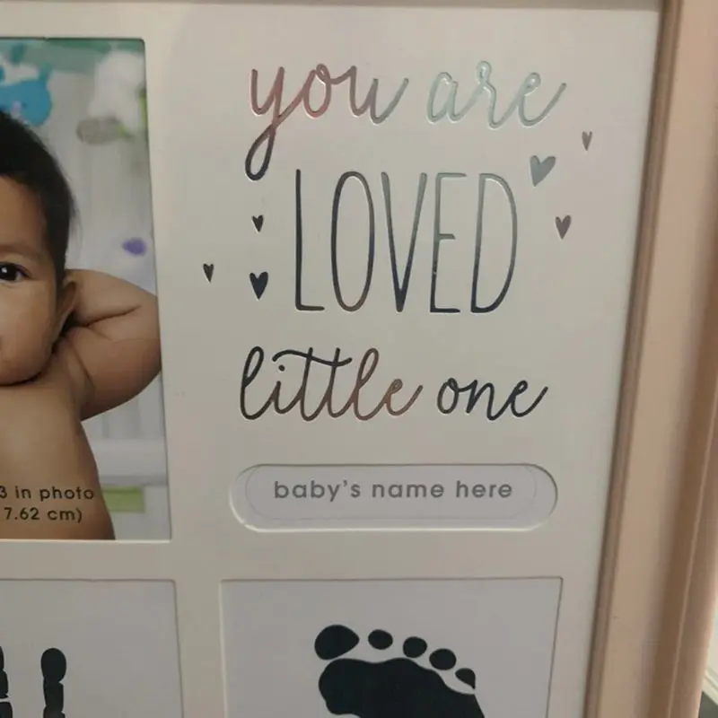 Для малышей и детей постарше, подарок на день рождения для новорожденных пальцы рук и ног, принт украшения 12 месяцы фоторамка с ремесло штемпельная подушечка для дома украшения