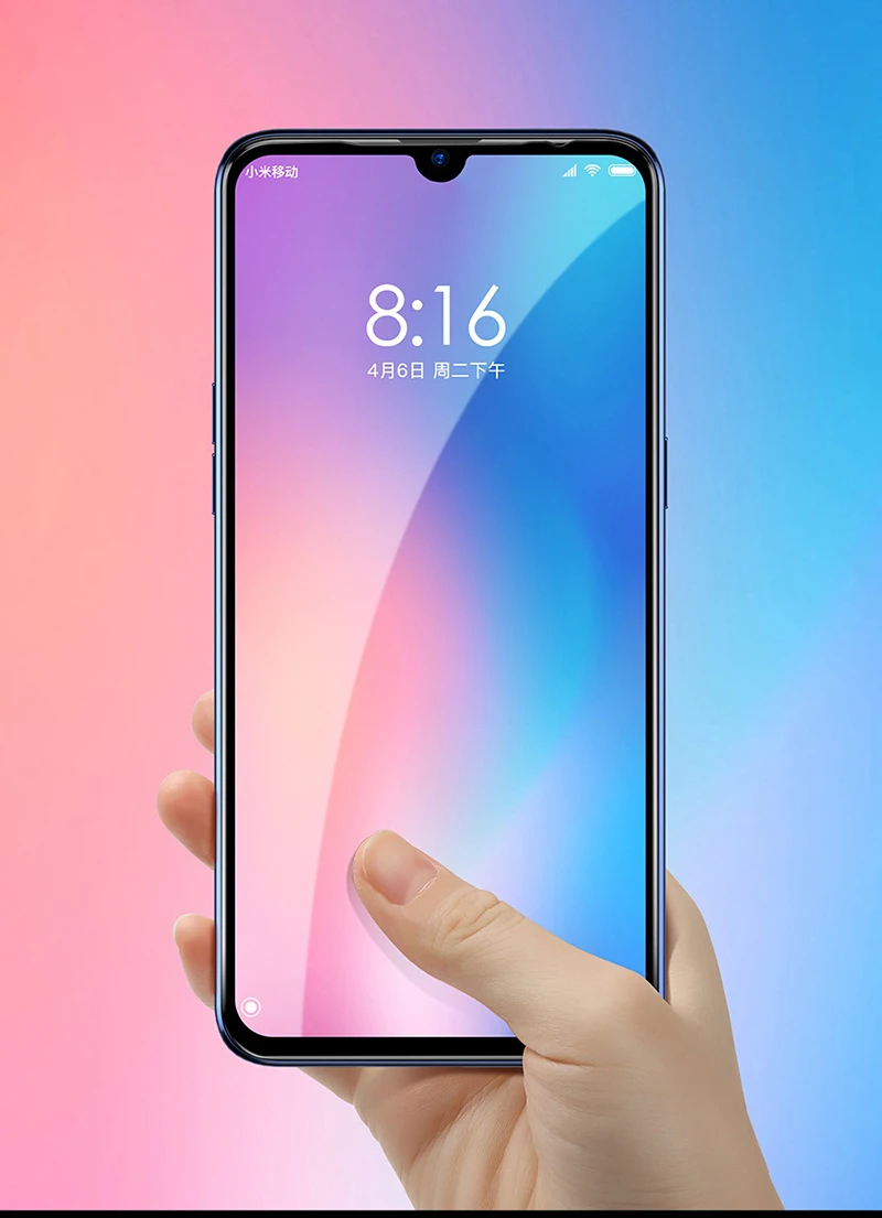 2 упаковки для Xiaomi Mi 9 Lite Закаленное стекло пленка Тонкая Броня крышка для телефона, которая полностью закрывает переднюю часть экрана протектор для Xiaomi Mi 9 Lite черный