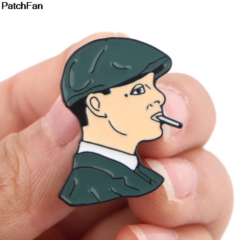 20 шт./лот A2614 Patchfan Peaky BLINDER Броши Булавки кулон значки украшенные ювелирные украшения знаки для рубашки рюкзак одежда сумки