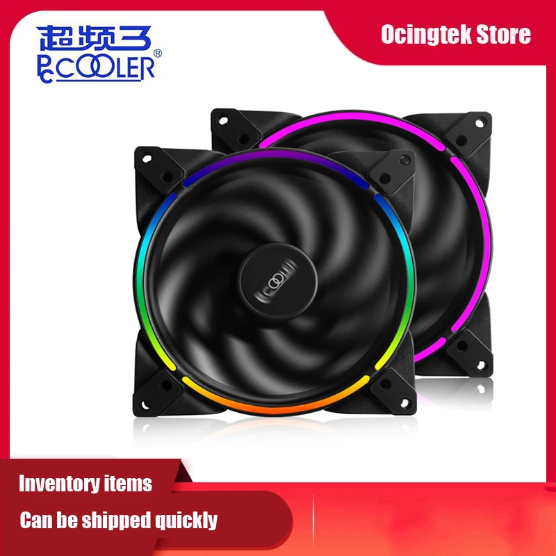 Кулер для ПК HAOYUE тихий вентилятор шасси с RGB-подсветкой 14 см 4 контакта и 3 rgb140 мм