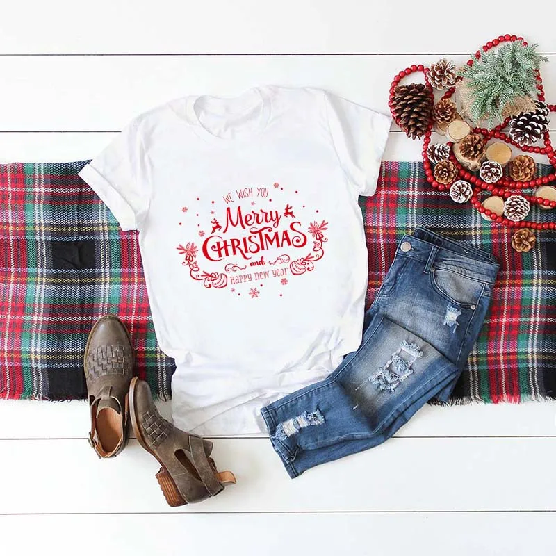 Эффектная женская футболка Lilo Stitch Merry Christmas, модные милые футболки с графическим рисунком, кавайная футболка, Готическая хипстерская футболка с коротким рукавом