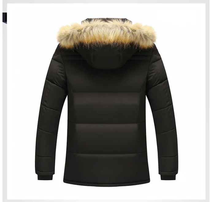 Brand Winter Jacket Men Parkas Mens Military Windbreaker Thick Warm Fur Hooded Snow Jacket Male Parka Coats Plus Size M- 7XL