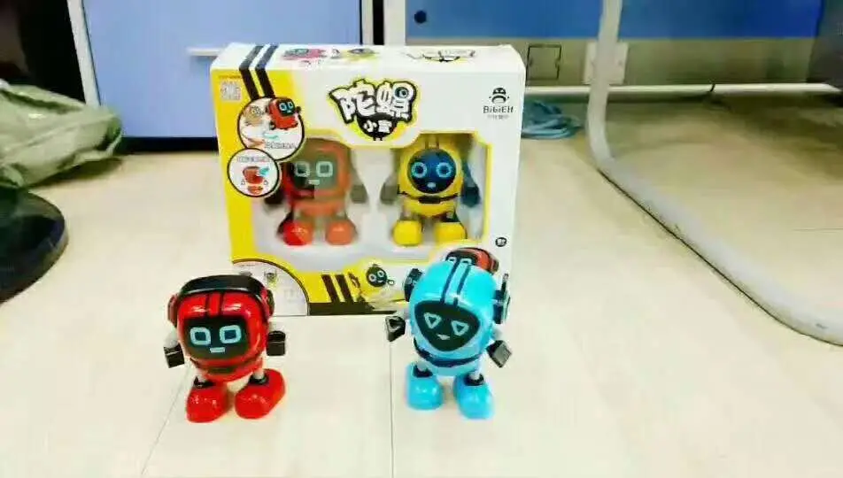 Стиль трюк крутой Bibi Elves Spinner Andy вращающаяся верхняя инерционная Ходьба робот детская игрушка