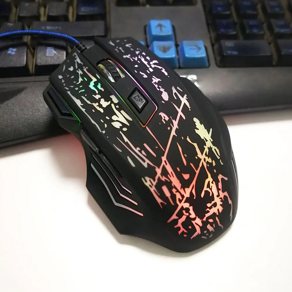 5500 dpi игровая мышь 7 светодиодный проводной USB оптическая для Pro Gamer est|Мыши| |