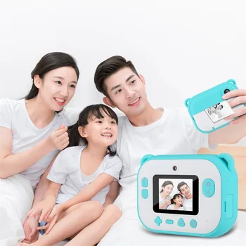 

Camera Kids Camera Instant Print Digital Camera 2.4in IPS Display Creative Toys Camera Digital Cameras for House Kid-L1210