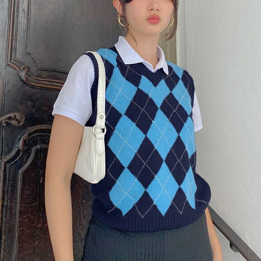 girls argyle sweater