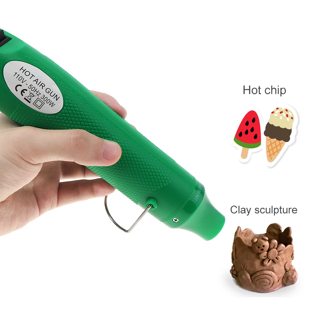 110V/220V 300W Diy Using Heat Gun Electric Blower Manual Tool for Heating DIY Accessories with Shrink Plastic Surface EU/US Plug 5