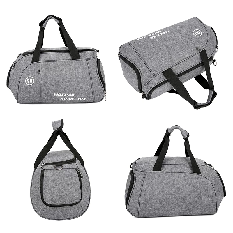 Men Sports bag Gym Bag Football Training Bag Waterproof Travel Independent Shoe Print Personalise Pattern