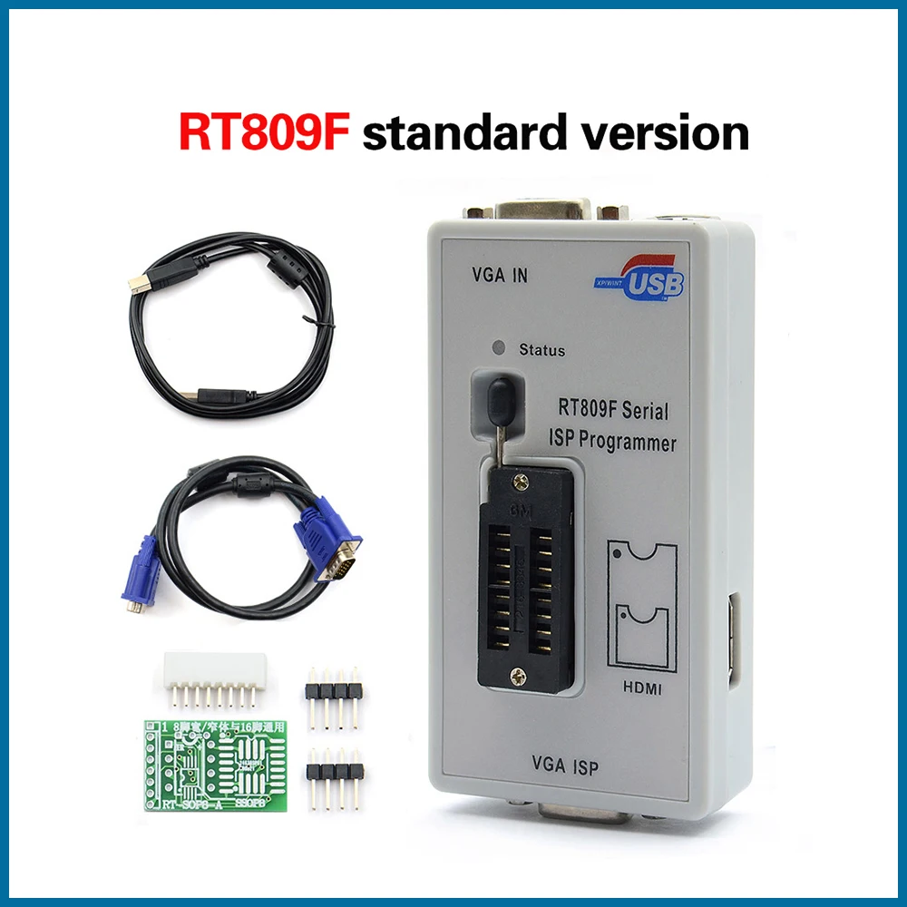 S Робот 100% оригинал новейший RT809F ISP программист/RT809 lcd usb программист ремонтные инструменты 24 25 93 serise IC