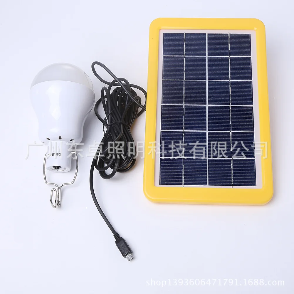 

Solar Household Highlight Outdoor Work Campsite Lamp LED Camping Tent Light Camping Hand Rechargeable Bulb