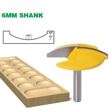 1 шт. 6 мм хвостовик фрезерный расточный инструмент маленькая чаша маршрутизатор бит 1,6" r радиус 44,5 мм для широкой двери нож деревообрабатывающий тонкий фреза