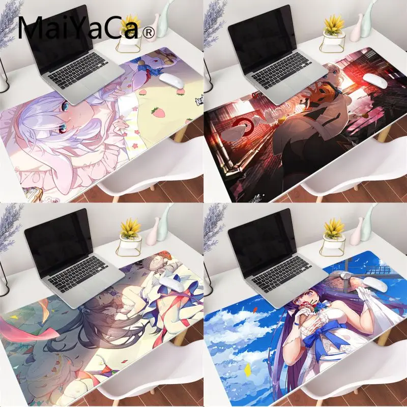 

MaiYaCa Honkai Impact 3rd video games Rubber Pad to Mouse Gaming Mouse Pad gamer Large Deak Mat 800x300mm for overwatch/cs go
