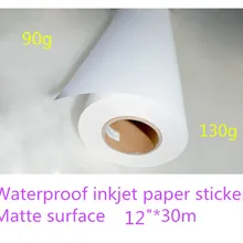 42 дюйма* 30 м матовая бумага для струйной печати рулон для печати карт с самоклеющейся