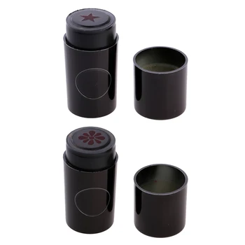 

2pcs Golf Ball Stamper Red Star Flower Ball Stamp Training Aid Club Keepsake