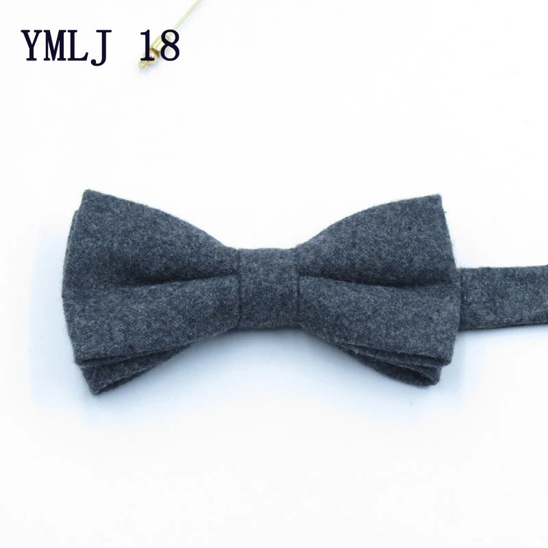ZY-YMLJ18 Шерстяные галстуки-бабочки для мужчин модные регулируемые шерстяные галстуки-бабочки Свадебная деловая Вечеринка бабочка для жениха аксессуары для взрослых галстуки-бабочки - Цвет: ZY-YMLJ18