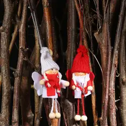 2 шт. Прекрасный Ангел плюшевая кукла Рождественская мини кукла подвесная Елочная игрушка праздничное украшение подвесной домашний шкаф
