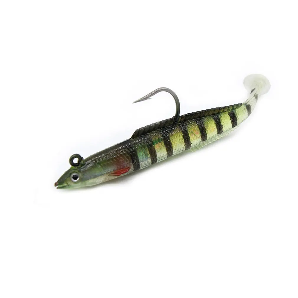 Soft Sea Fishing Lure Shad Bait Swim Eel Artificial Soft Baits Simulation Lifelike Silicone Saltwat