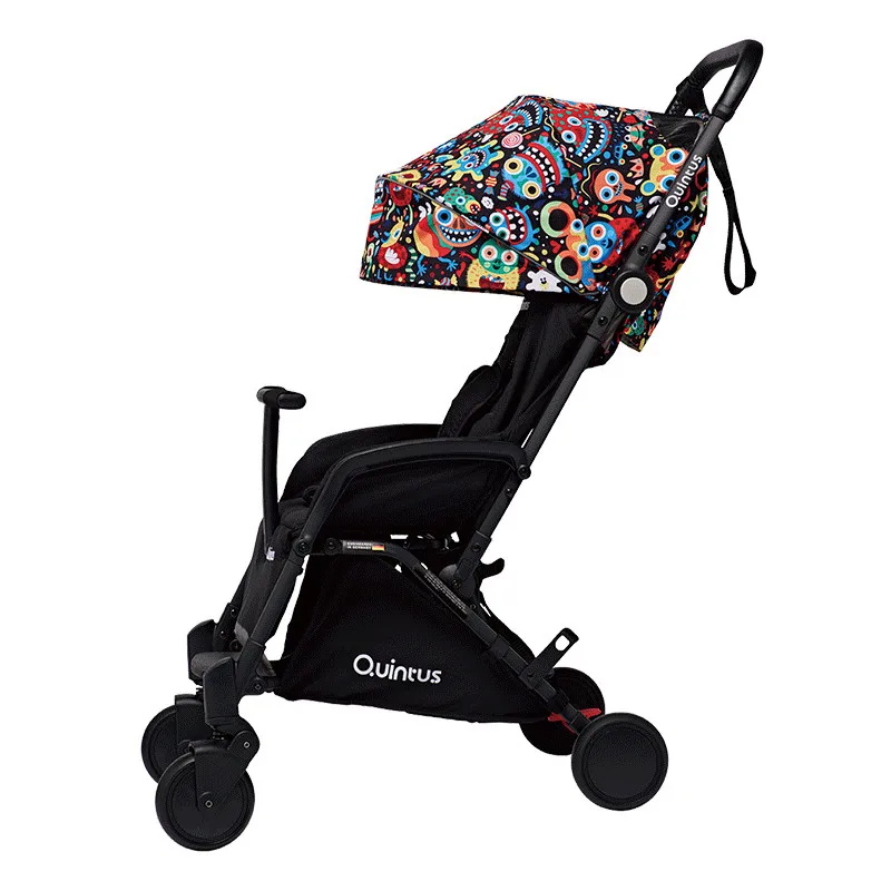 

Quintus light folding baby stroller 2 in 1 can sit or lie on the plane trolley travel system portable pram