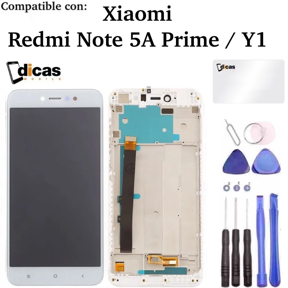 ЖК-дисплей с сенсорным экраном для Xiaomi Redmi NOTE 5A PRIME Y1 32 Гб Pro белый | Мобильные