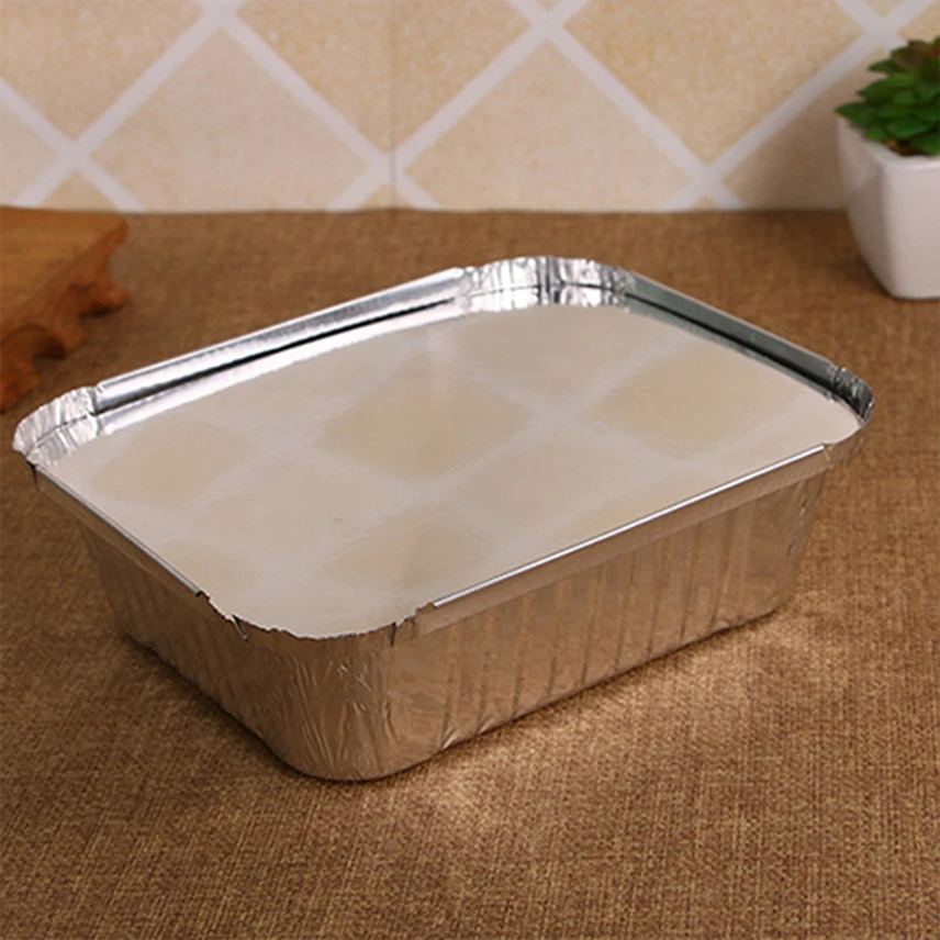 Disposable Aluminum Foil Tin Box Aluminum With Lid Deep Baking Dish Metal Cookie  Sheets for Baking Nonstick Small Meatloaf Pan - AliExpress