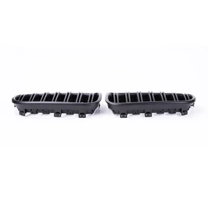 Image 4 - 1 Pair Front Kidney Grilles Matte Gloss Black For BMW X3 F25 2010 2013 Replacement Racing Front Bumper Grilles Car Styling