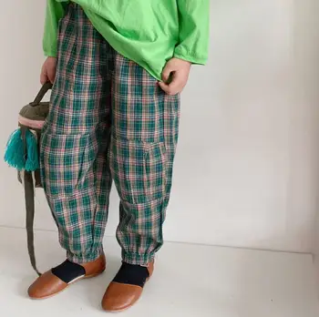 

2020 New Girls Boys Harem Pants Spring Fashion Cotton Kids Pants 1-6t PO200