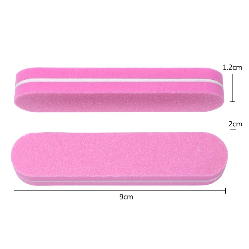 500-100PCS Nail Sanding Buffer Block - Double Sided