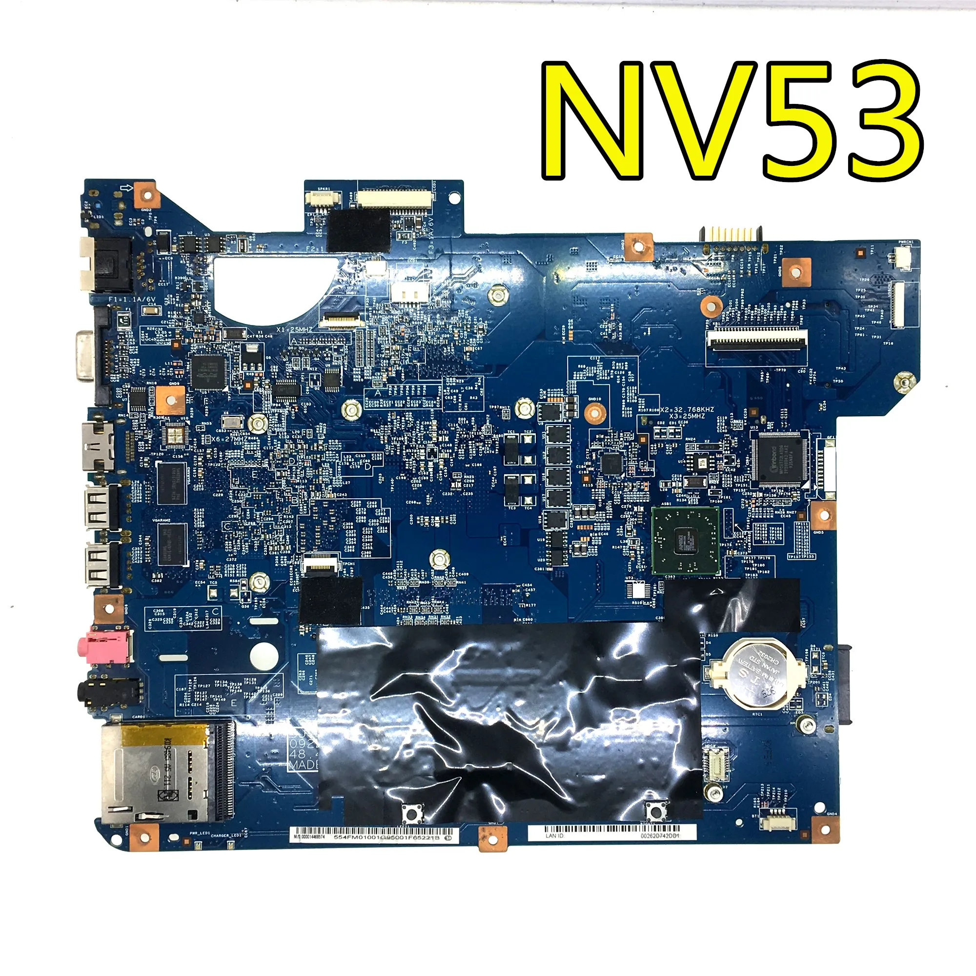 NV53 Материнская плата ноутбука MBWGH01001 JV50-TR 48.4FM01.011 DDR2 интегрированный STOCKET S1 полный тест