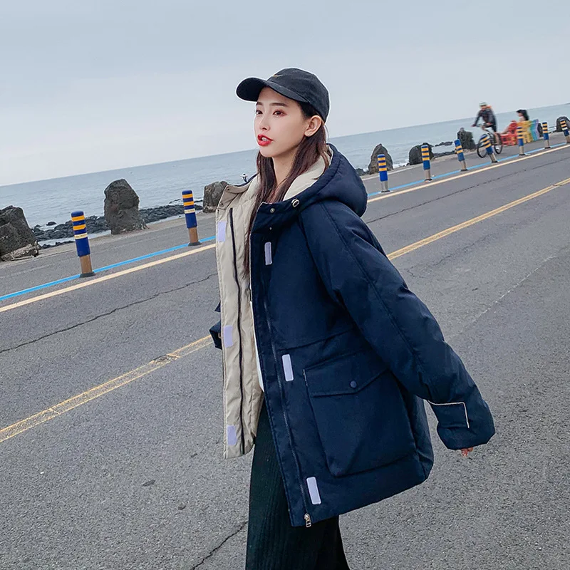 Женская парка, зимняя верхняя одежда, куртка, пальто, стильная женская зимняя парка, Свободный Повседневный пуховик, Толстая Женская одежда, женские зимние куртки