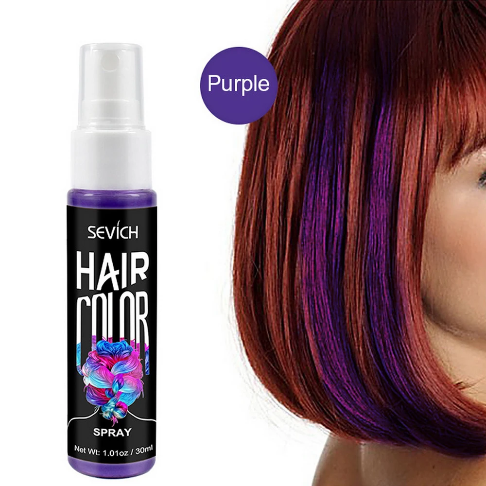 5 Color One Time Hair Color Spray 30ml Hair Dye Temporary Diy Hair