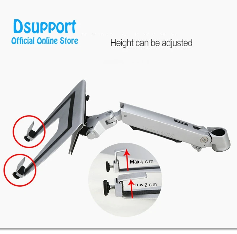Aluminum Alloy Desktop Mount Ultra long Arm Dual