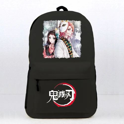 Black gmzr13 Demon Slayer Kimetsu No Yaiba Kamado Tanjirou Nezuko, рюкзак для косплея, школьная сумка на плечо, рюкзак для ноутбука, рюкзак для путешествий, подарок - Цвет: Black gmzr13