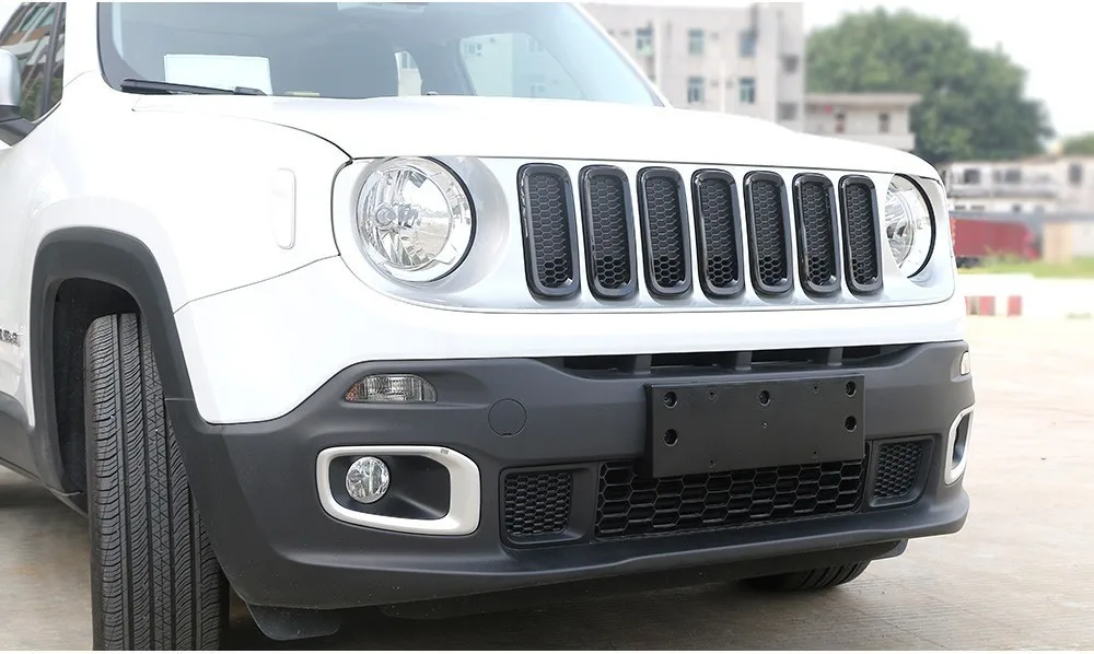 Поперечная граница для применимых Geely Free Man Jeep Renegade15-18 лет черно-белая с рисунком Серебряная решетка средней сетки