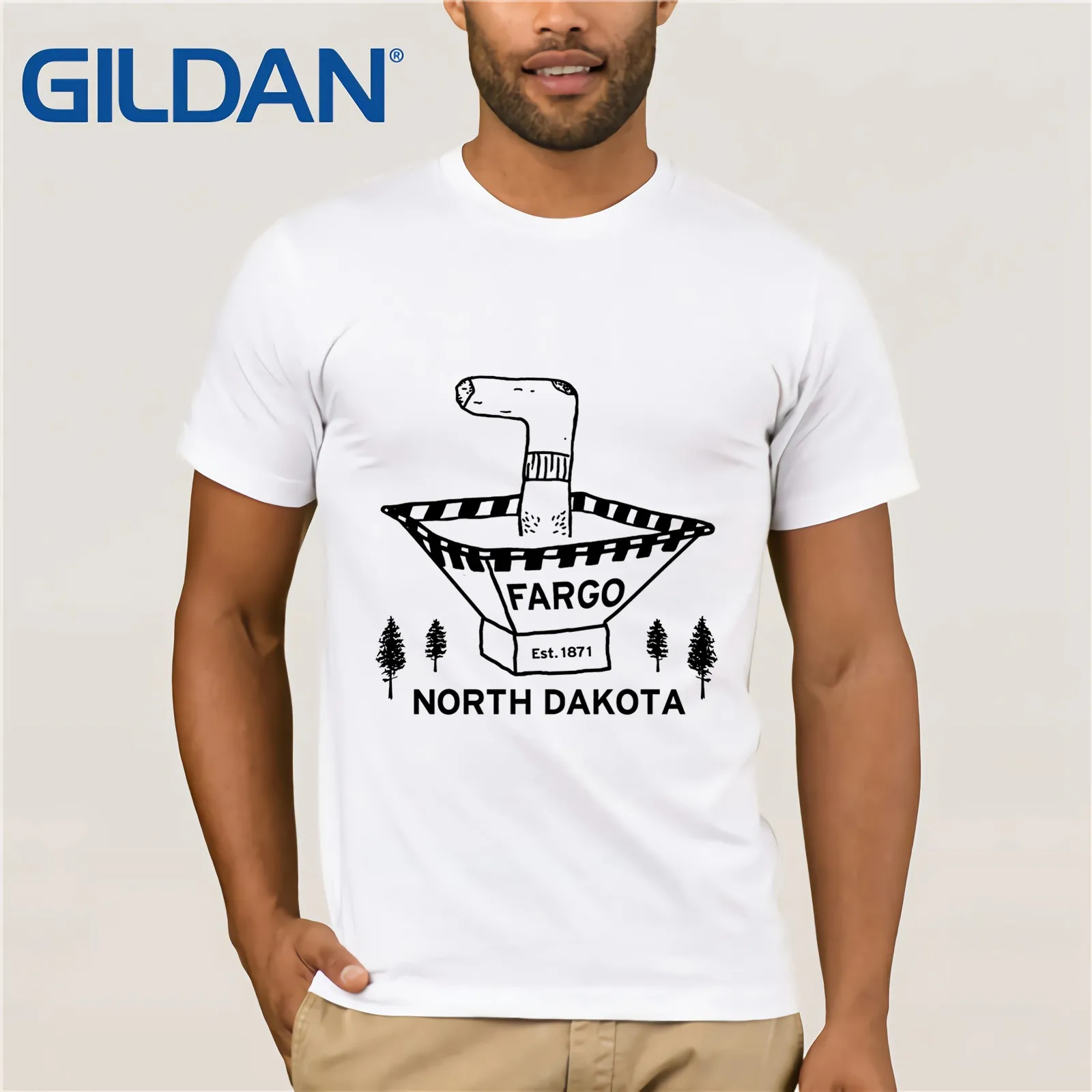 Fargo Wood Chipper T Shirt North Dakota The Big Lebowski 2020 New Streetwear men's short-sleeved T-shirt | Мужская одежда