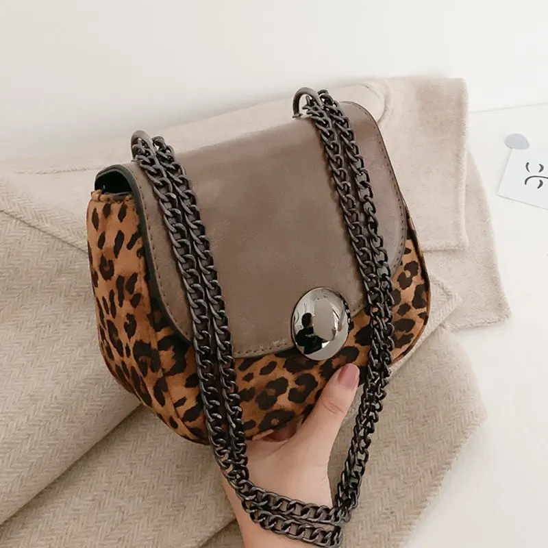 

Women 2019 Handbag Lock Leopard Small Square Bag Women Chain Shoulder Messenger Bag Luxury Evening Bag Clutch Bolsa Feminina