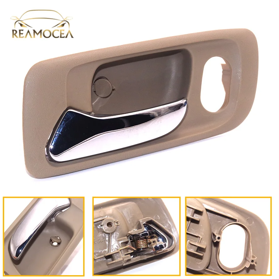 Reamocea 72165-S84-A01ZC 72165S84A01ZC передняя левая сторона водителя внутренняя бежевая дверная ручка для Honda соглашение о Одиссее LHD 1999 2004